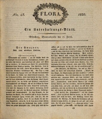 Flora (Baierische National-Zeitung) Samstag 17. Juni 1820