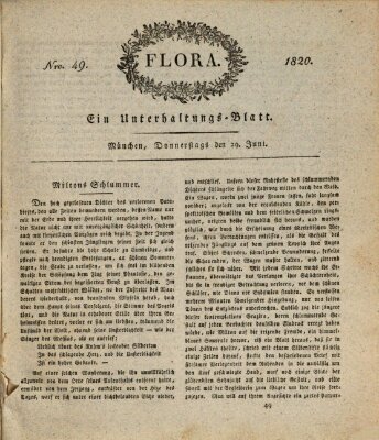 Flora (Baierische National-Zeitung) Donnerstag 29. Juni 1820