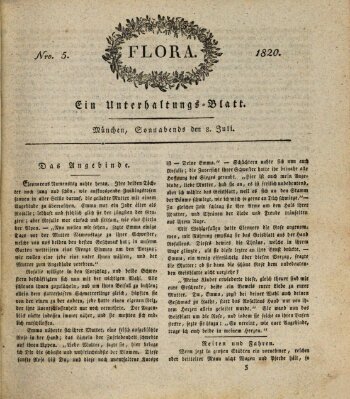 Flora (Baierische National-Zeitung) Samstag 8. Juli 1820