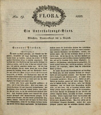 Flora (Baierische National-Zeitung) Donnerstag 3. August 1820