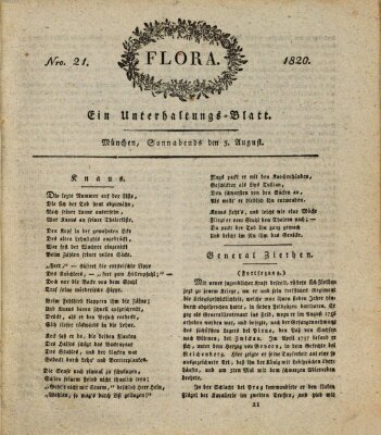 Flora (Baierische National-Zeitung) Samstag 5. August 1820