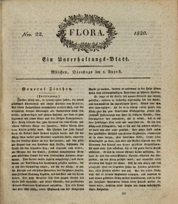 Flora (Baierische National-Zeitung) Dienstag 8. August 1820