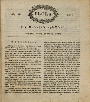 Flora (Baierische National-Zeitung) Dienstag 15. August 1820