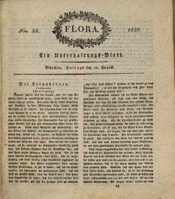 Flora (Baierische National-Zeitung) Freitag 18. August 1820