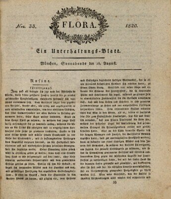 Flora (Baierische National-Zeitung) Samstag 26. August 1820