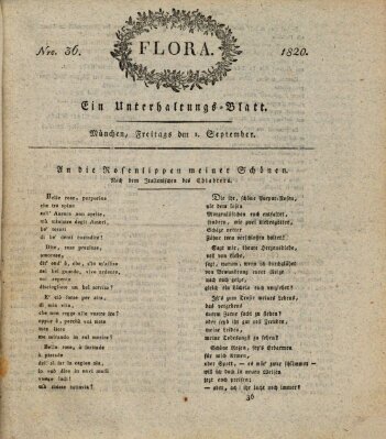 Flora (Baierische National-Zeitung) Freitag 1. September 1820