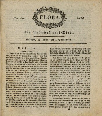 Flora (Baierische National-Zeitung) Dienstag 5. September 1820