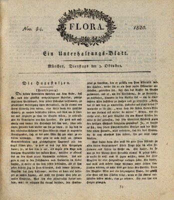 Flora (Baierische National-Zeitung) Dienstag 3. Oktober 1820