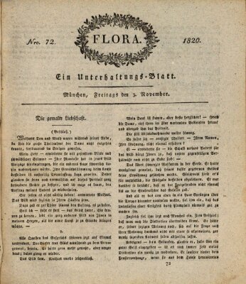 Flora (Baierische National-Zeitung) Freitag 3. November 1820