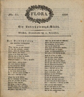 Flora (Baierische National-Zeitung) Samstag 11. November 1820