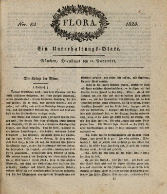 Flora (Baierische National-Zeitung) Dienstag 21. November 1820