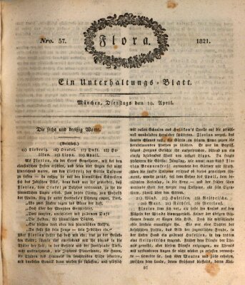 Flora (Baierische National-Zeitung) Dienstag 10. April 1821