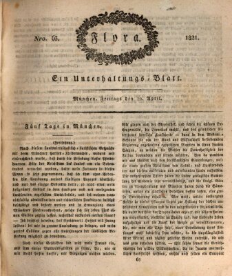 Flora (Baierische National-Zeitung) Freitag 20. April 1821