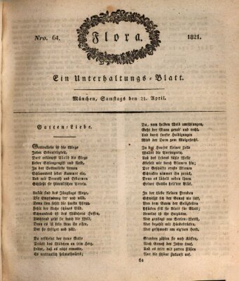 Flora (Baierische National-Zeitung) Samstag 21. April 1821