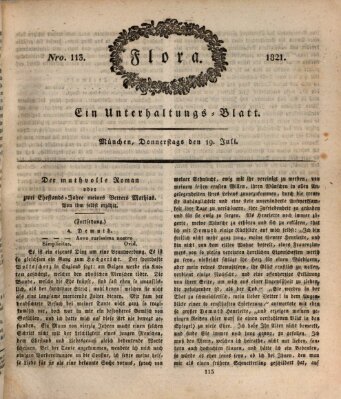 Flora (Baierische National-Zeitung) Donnerstag 19. Juli 1821