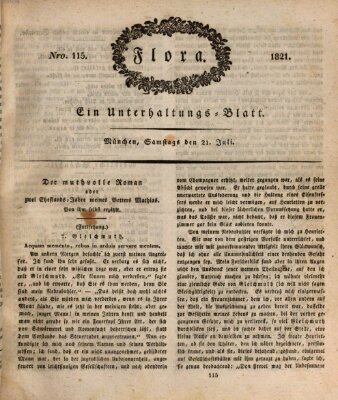 Flora (Baierische National-Zeitung) Samstag 21. Juli 1821