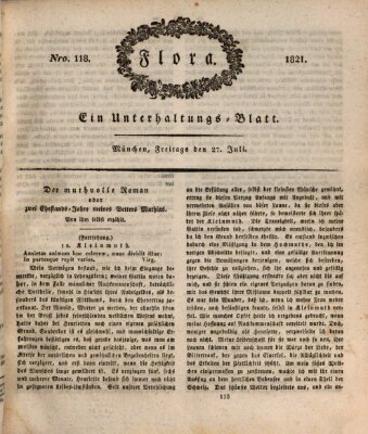 Flora (Baierische National-Zeitung) Freitag 27. Juli 1821