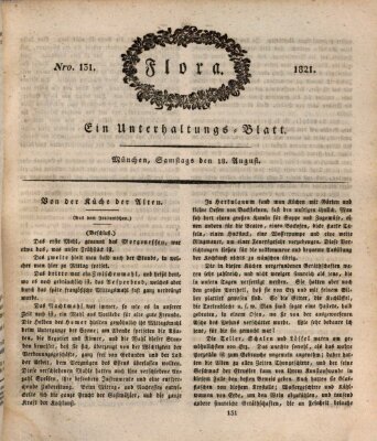 Flora (Baierische National-Zeitung) Samstag 18. August 1821