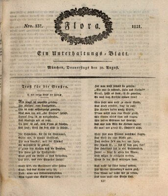 Flora (Baierische National-Zeitung) Donnerstag 30. August 1821