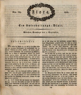 Flora (Baierische National-Zeitung) Samstag 1. September 1821