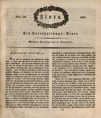 Flora (Baierische National-Zeitung) Dienstag 11. September 1821