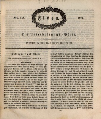 Flora (Baierische National-Zeitung) Donnerstag 27. September 1821