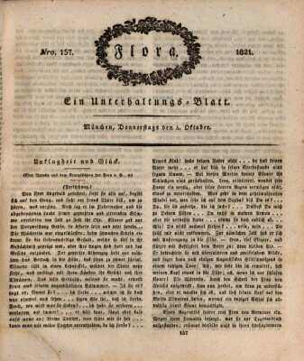 Flora (Baierische National-Zeitung) Donnerstag 4. Oktober 1821