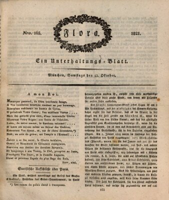 Flora (Baierische National-Zeitung) Samstag 13. Oktober 1821