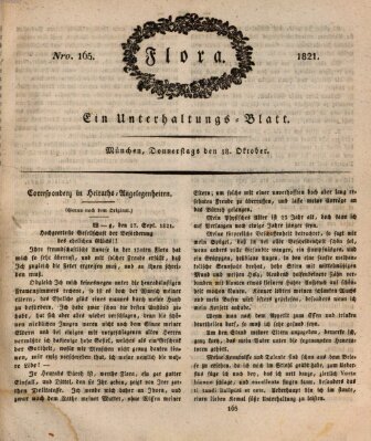 Flora (Baierische National-Zeitung) Donnerstag 18. Oktober 1821