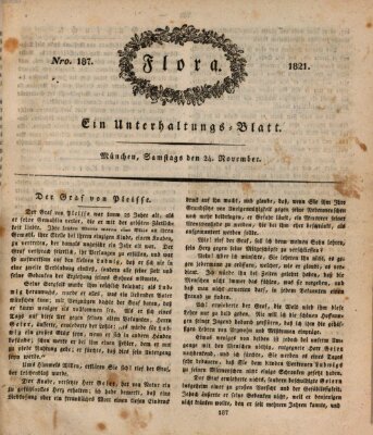 Flora (Baierische National-Zeitung) Samstag 24. November 1821