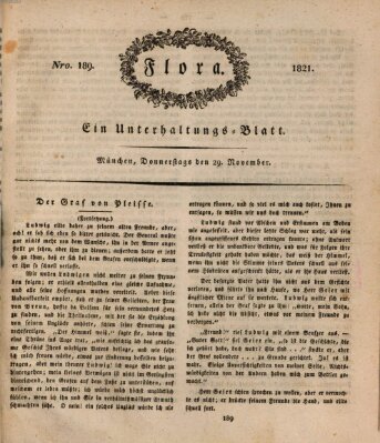 Flora (Baierische National-Zeitung) Donnerstag 29. November 1821