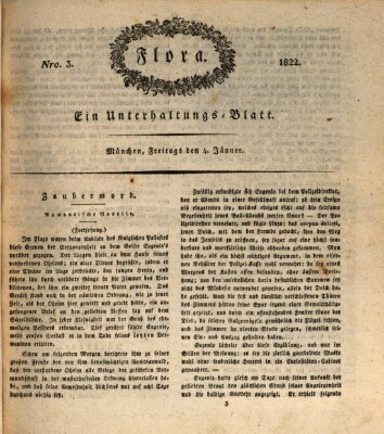 Flora (Baierische National-Zeitung) Freitag 4. Januar 1822