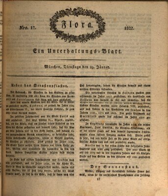 Flora (Baierische National-Zeitung) Dienstag 29. Januar 1822