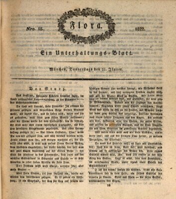 Flora (Baierische National-Zeitung) Donnerstag 31. Januar 1822