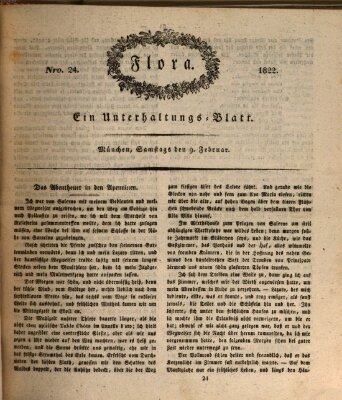 Flora (Baierische National-Zeitung) Samstag 9. Februar 1822