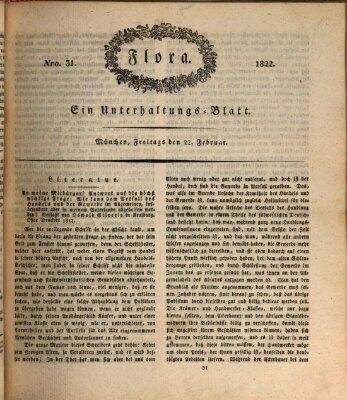 Flora (Baierische National-Zeitung) Freitag 22. Februar 1822