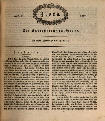 Flora (Baierische National-Zeitung) Freitag 29. März 1822