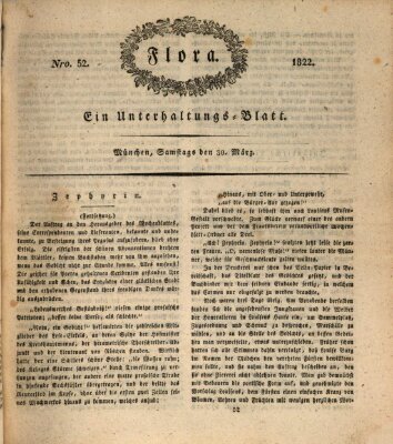 Flora (Baierische National-Zeitung) Samstag 30. März 1822