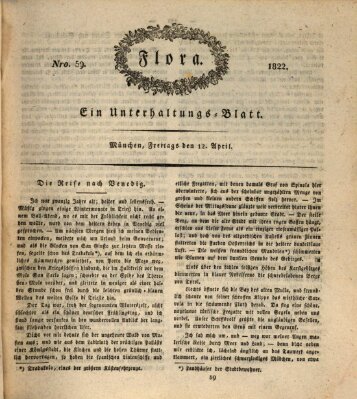 Flora (Baierische National-Zeitung) Freitag 12. April 1822