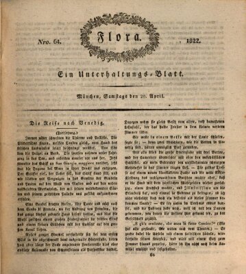 Flora (Baierische National-Zeitung) Samstag 20. April 1822