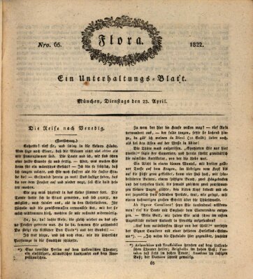 Flora (Baierische National-Zeitung) Dienstag 23. April 1822