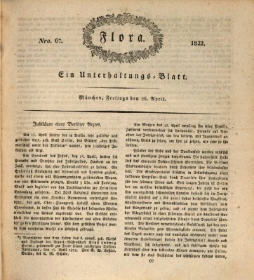 Flora (Baierische National-Zeitung) Freitag 26. April 1822