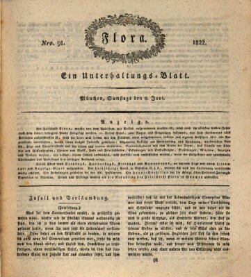 Flora (Baierische National-Zeitung) Samstag 8. Juni 1822