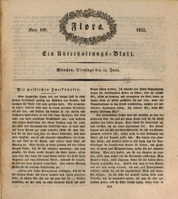 Flora (Baierische National-Zeitung) Dienstag 25. Juni 1822