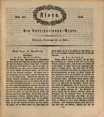 Flora (Baierische National-Zeitung) Samstag 13. Juli 1822