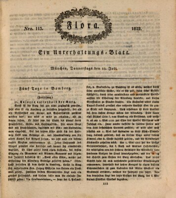 Flora (Baierische National-Zeitung) Donnerstag 18. Juli 1822