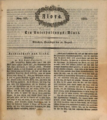 Flora (Baierische National-Zeitung) Samstag 10. August 1822