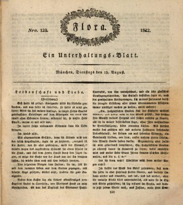 Flora (Baierische National-Zeitung) Dienstag 13. August 1822