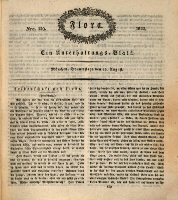Flora (Baierische National-Zeitung) Donnerstag 15. August 1822