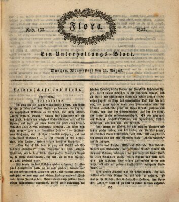 Flora (Baierische National-Zeitung) Donnerstag 22. August 1822